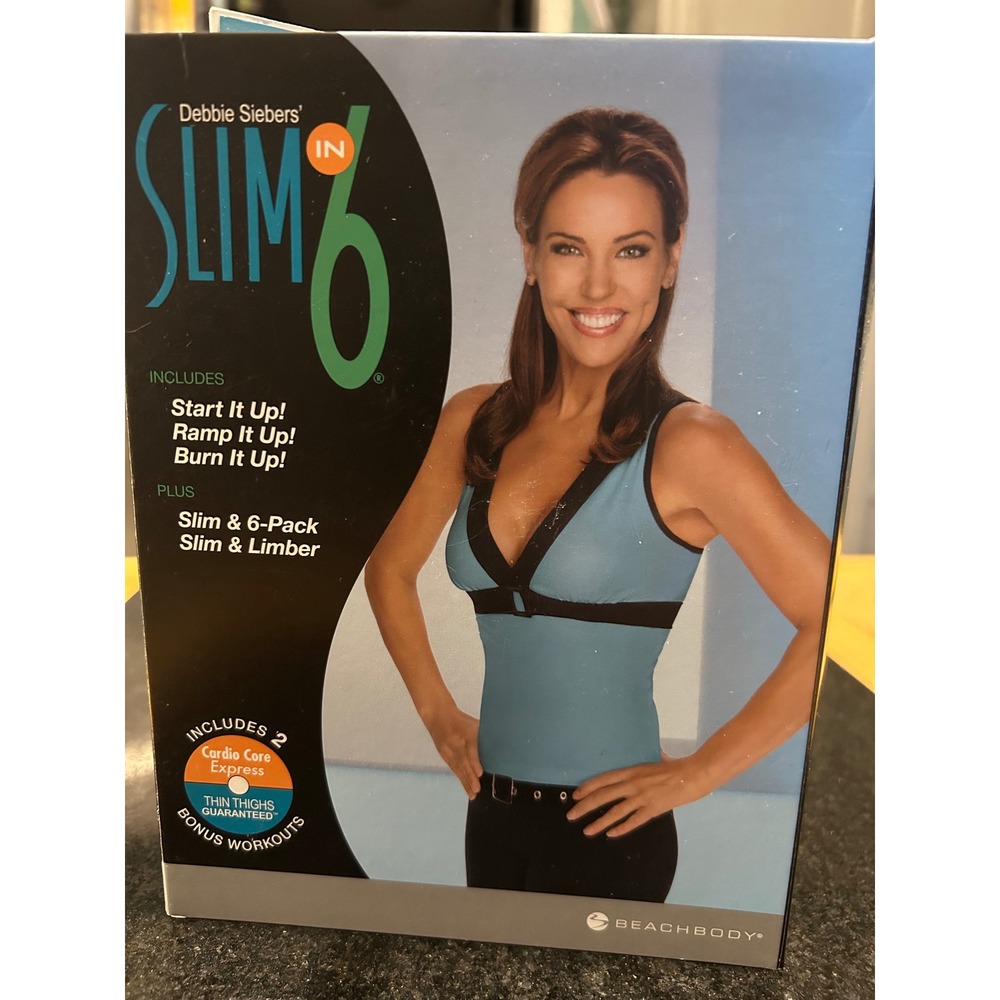 Beachbody Slim in 6‎ Debbie Siebers Workout 3 DVD Set Fitness Program